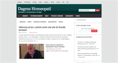 Desktop Screenshot of dagenshomeopati.se